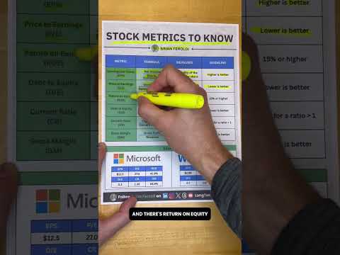 6 Stock Metrics To Know
