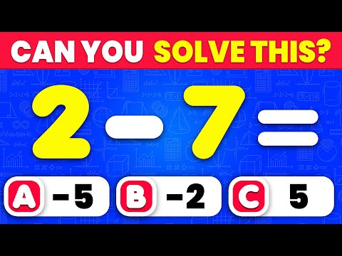 🫵 YOU vs 100 Math Questions | Can You Beat the Quiz? 📚