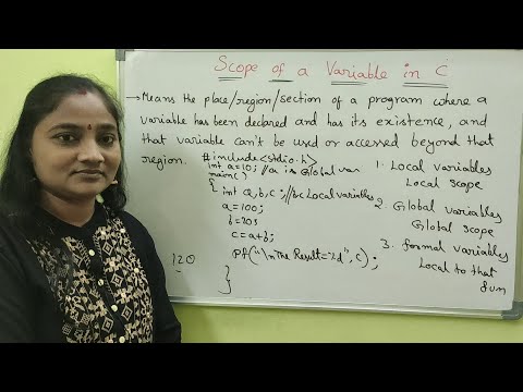 C-Language|| Scope of a Variable in C ||Both In Telugu And English|Telugu ScitTutorials