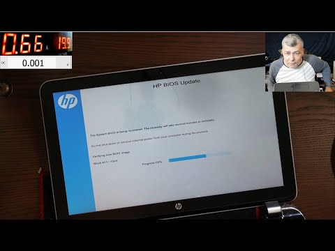 Hp laptop with no picture - Two caps lock blinks - Thats a bios fault and thats how you reflash it