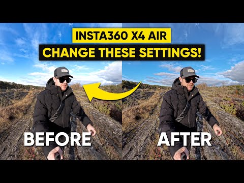 Insta360 X5/X4 Air - Best Settings For CRAZY GOOD Image Quality!