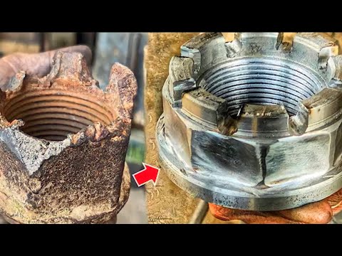 How to replace a damaged nut with a new one | amazing work