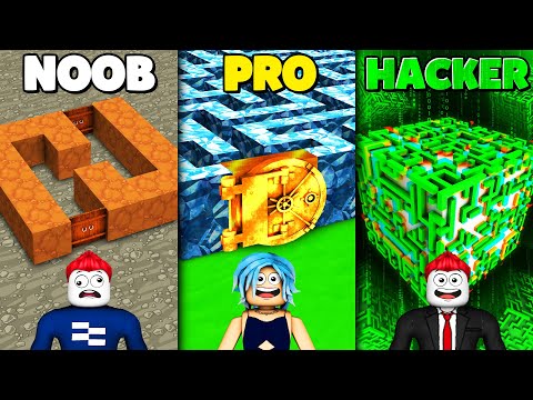 NOOB LABYRINTH vs PRO vs HACKER im LABYRINTH SIMULATOR!