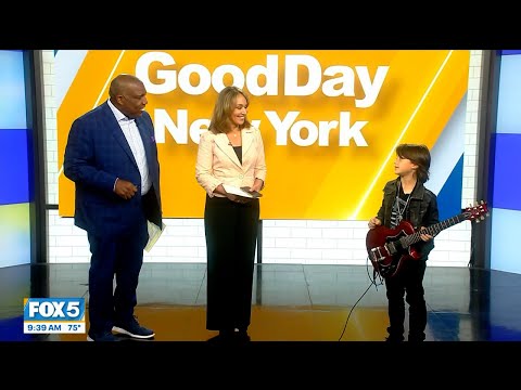 10 yo Guitar Phenom Bay Melnick Virgolino Good Day New York  Rosanna Scotto & Curt Menefee 7.21.2025