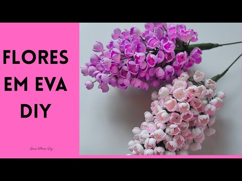 Flores em EVA DIY