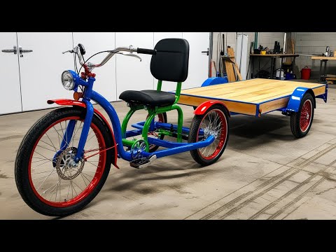 💡Turn An Old Motorcycle Engine And Scrap Wood Into A Super Tractor To Carry Goods! Awesome!