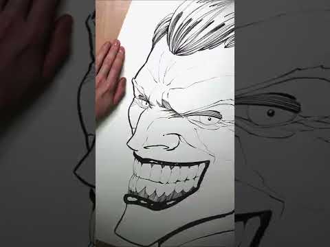 Huge Joker Drawing Number 2 #shorts #short #shortvideo #shortvideos