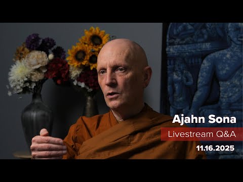Live from Birken: Dhamma Q&A with Ajahn Sona (11.16.2025)