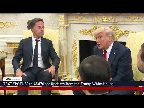 President Trump Participates in a Meeting with the Secretary General of NATO, July 14, 2025