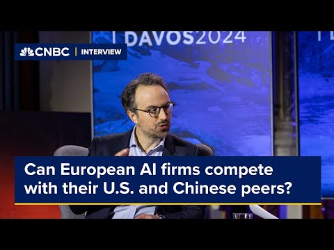 Mistral AI CEO on European AI firms competing with American and Chinese peers