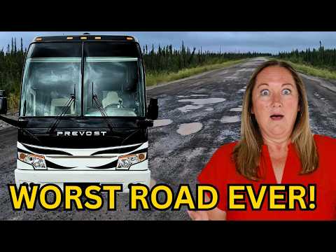 Full TRAVEL DAY on the WORST ROAD YET - in our LUXURY MOTORHOME