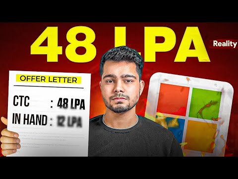 Reality of My 48 LPA Microsoft Salary after TAXES! #salary