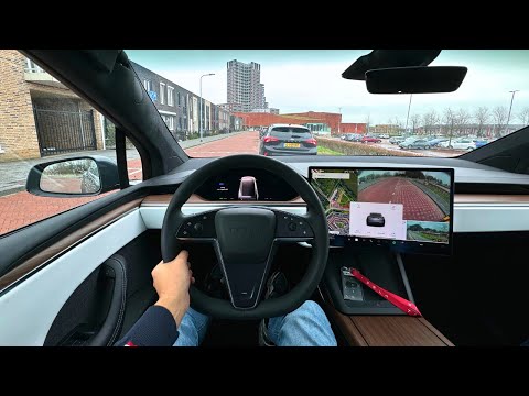 Tesla Model X LR | 2024| POV Test Drive | Binaural Sound