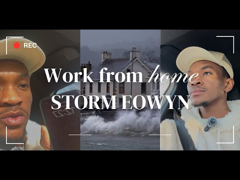 working from home as a Security Analyst during UK/Ireland's BIGGEST storm EVER! (storm Eowyn)