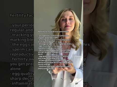 Fertility facts I wish everyone knew - your period is a vital sign (should be regular and