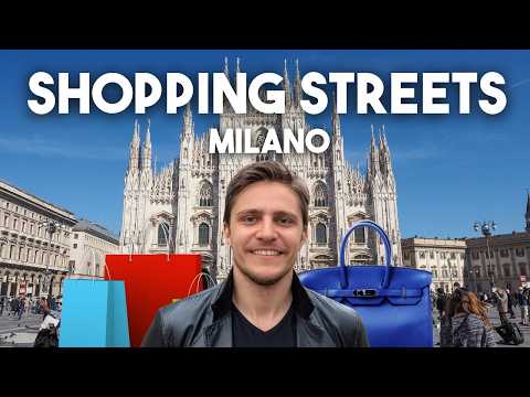 The best 5 shopping streets in Milan 🇮🇹 shown by a local! (Affordable and luxury shopping)