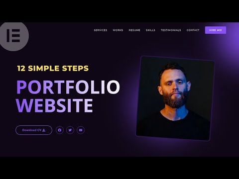 Create a Stunning Portfolio Website in WordPress with Elementor FOR FREE