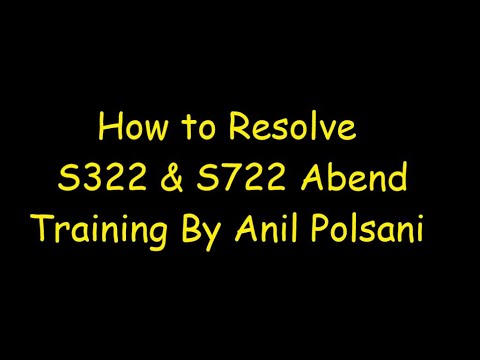 JCL Abend S322-S722| MAINFRAME NEW BATCH STARTS ON Aug 31 9.30 AM |Anil Polsani |+91-9908502542