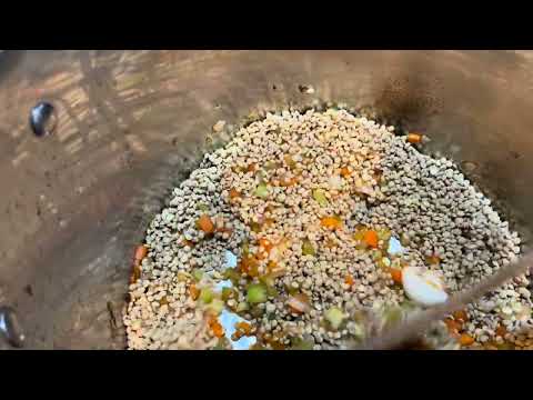 Italian New Year's Lentil soup for prosperity and good health