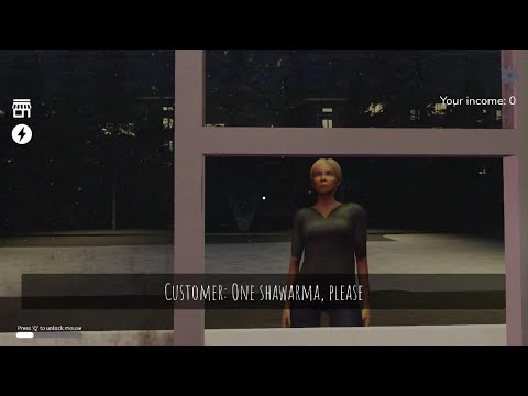 first time playing,scary shawarma kiosk