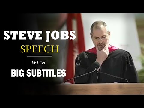 Steve Jobs: Stay Hungry, Stay Foolish! - Stanford Commencement | ENGLISH SPEECH with BIG Subtitles
