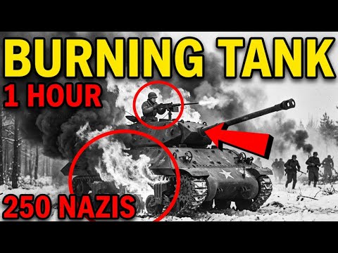 How One Soldier's "INSANE" Last Stand on a Burning Tank Stopped 250 Germans — Alone