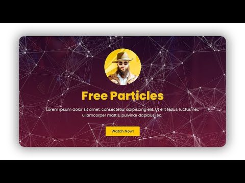 Animated Particles Effect in Elementor (No Plugin)