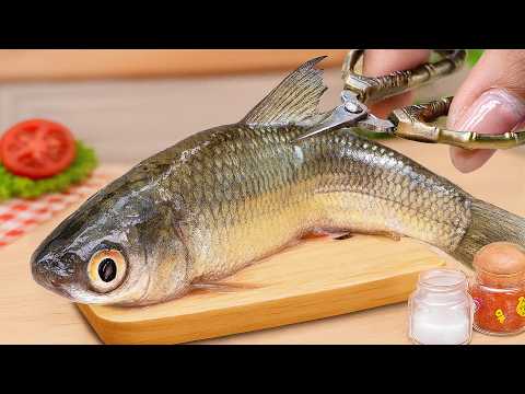 Mini Seafood Cooking 🐟 How to Make Crispy Fish in Tomato Sauce | Mimi Cooking
