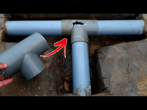 How to change T large size pvc water pipe in narrow space, difficult to linger.
