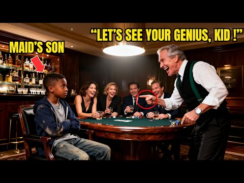 Rich Man Made Black Kid Play Poker for His Mom's Job — Realized Too Late He Was a Prodigy