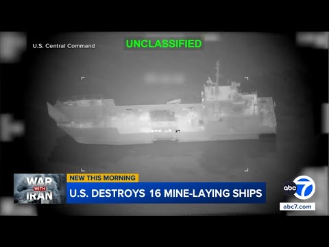 New video shows U.S. strikes on Iranian navy ships