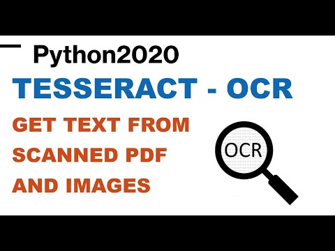 Python Extract Text from Scanned PDF | Python Extract Text from Image | Python Tesseract OCR Setup