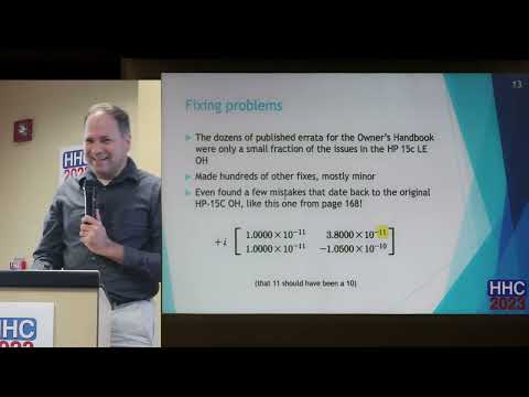 HHC 2023: Recreating the HP 15c Handbooks (Eric Rechlin)