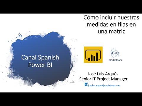 Cómo incluir nuestras medidas en las filas de una matriz