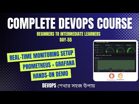 Day-55 | Monitoring with Prometheus and Grafana | Complete Monitoring Setup