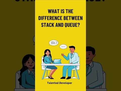 Stack vs Queue? | Java Interview Question | DSA in Java #TDShorts 20