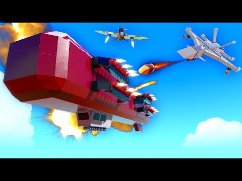 2 Planes vs 1 OVERPOWERED BLIMP!