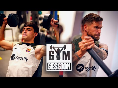 💪👀 THIS IS WHAT A BARÇA GYM SESSION LOOKS LIKE
