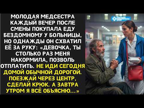 Не едь сегодня домой обычной дорогой,  прошептал бездомный, которого она кормила три месяца.