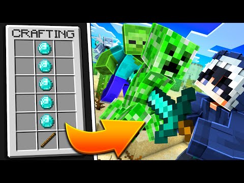 Minecraft, aber CRAFTING ist EXTREM LANG... (XXL ITEMS)