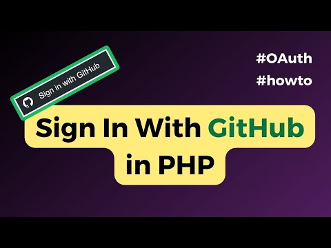How to Implement Login With GitHub OAuth using PHP