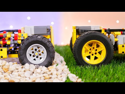 Testing LEGO Tires on Various Surfaces