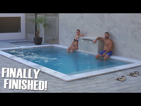 Incredible Backyard Transformation – Pool, Pavement, and Fountain!