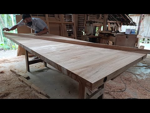 Teknik membuat pintu minimalis papan miring kayu jati super