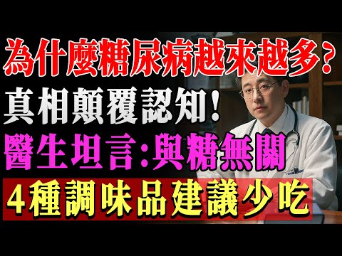 為什麼糖尿病患者越來越多？醫生告訴你真相，其實與糖無關，這4種調味品要少吃！