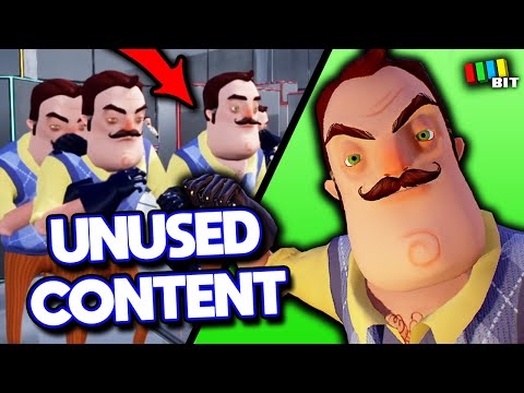 Hello Neighbor UNUSED Content | LOST BITS [TetraBitGaming]