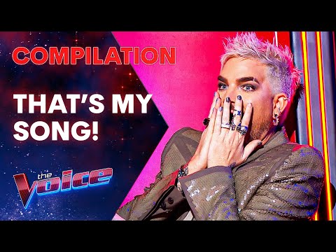 Coaches Surprised by Their OWN SONGS in the Blind Auditions of The Voice