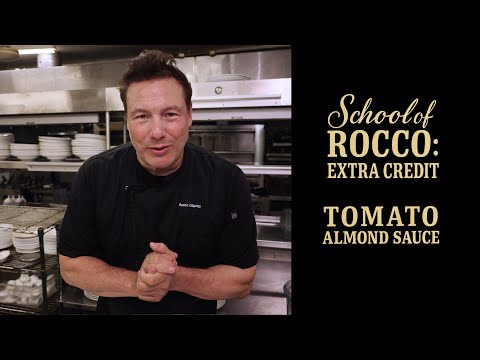 School of Rocco: Extra Credit. 3-Ingredient Tomato Almond Sauce Recipe for Pasta, Chicken & Veggies