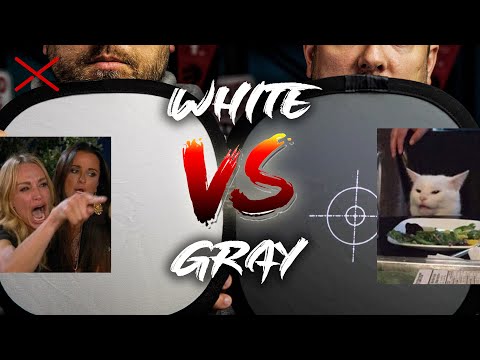 White Card vs Gray Card - White Balance Battle to the Death! - FOTGA 12" & Neewer