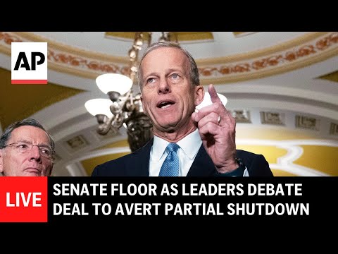 LIVE: Senate floor as leaders debate bipartisan deal to avert partial shutdown